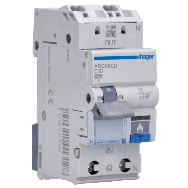 Hager ARC960D AFDD mit LS 1-polig +N 6kA C-10A 2M