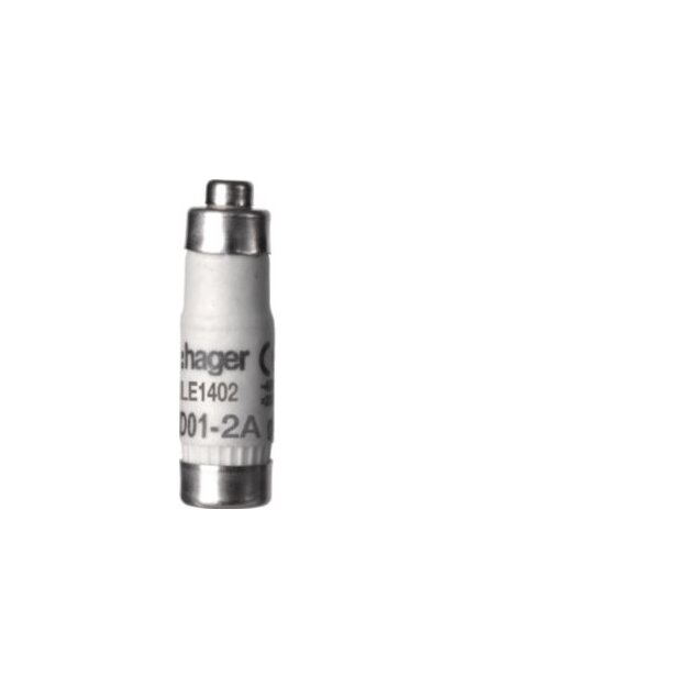 Hager LE1402 Sicherung D01 E14 2A 400V gG mit Melder