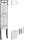 Hager ZU41L Einbausatz universZ 1200mm 2ZP 1-feldig