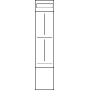 Hager ZU41G Einbausatz universZ 1200mm 2ZP 1-feldig