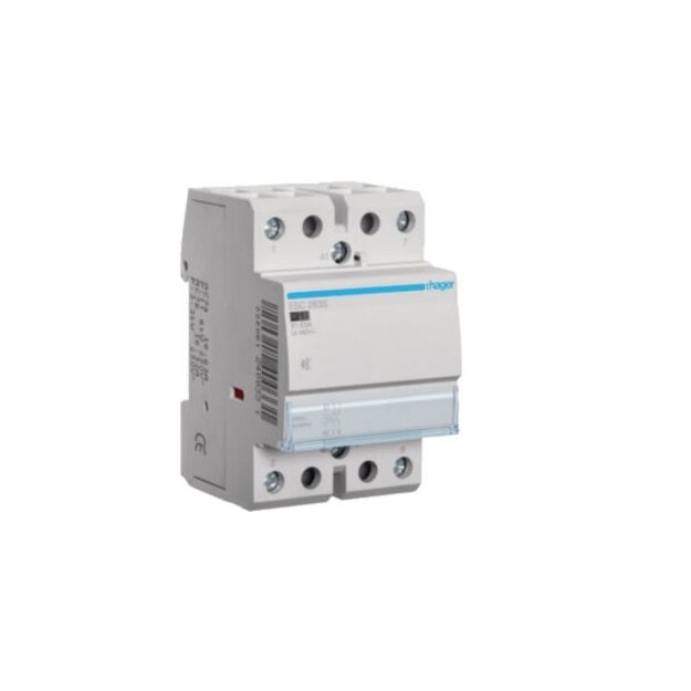 Hager ESC263S InstallationsSchütz brummfrei 63A 2S 230V