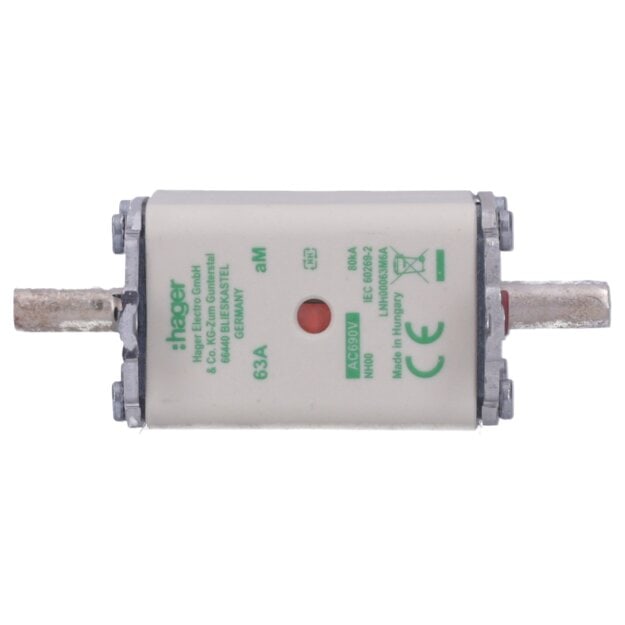 Hager LNH00063M6A NH-Sicherung NH00 aM 690V 63A K-Melder