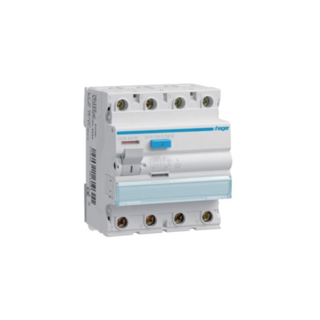 Hager CDA441D FI-Schalter 4-polig 6kA 40A 30mA Typ A