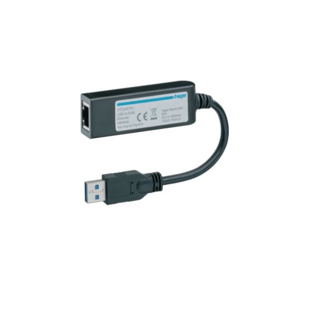 Hager HTG457H Schnittstellenadapter USB zu Ethernet