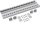 Hager MES-QP110 Querprofil 2-teilig Breite 1100mm