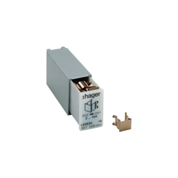 Hager LE063H Haltefeder für L063M D02 zu D01 Set 12 Stück