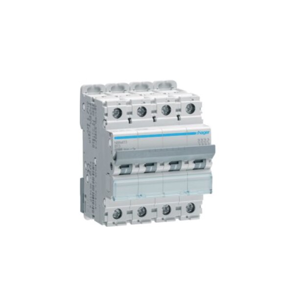 Hager NBN413 LS-Schalter 4-polig 10kA B-13A 4M