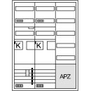 Hager ZB33SET25LS KS 2ZP RES VF 5-reihig APZ eHZ...