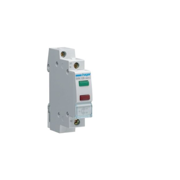 Hager SVN126 LED Leuchtmelder 2-fach Grün Rot 230V AC 1-polig LE