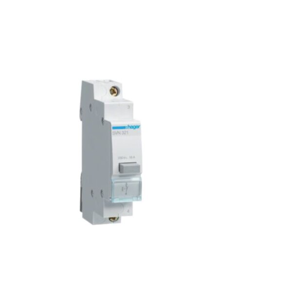 Hager SVN321 Taster 16A 1Ö 230V AC 1-polig LE