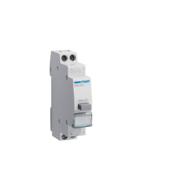 Hager SVN351 Taster 16A 1S+1Ö 230V AC 1-polig LE