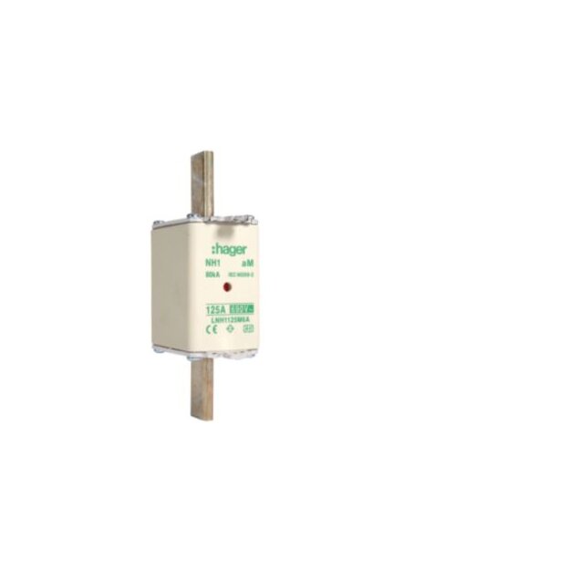 Hager LNH1125M6A NH-Sicherung NH1 aM 690V 125A K-Melder