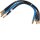 Hager N83R VERBINDUNGSLEITUNGEN 4x10qmm Schwarz/Blau 250mm