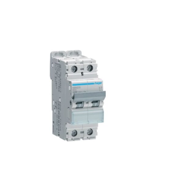 Hager NBN220 LS-Schalter 2-polig 10kA B-20A 2M