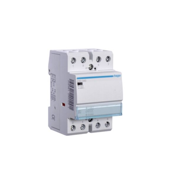 Hager ESD440 InstallationsSchütz 40A 4S 24VAC