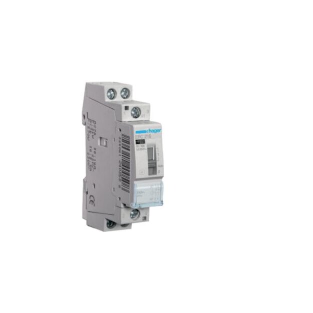 Hager ERC218 Installationsrelais 16A 1S+1Ö 230V