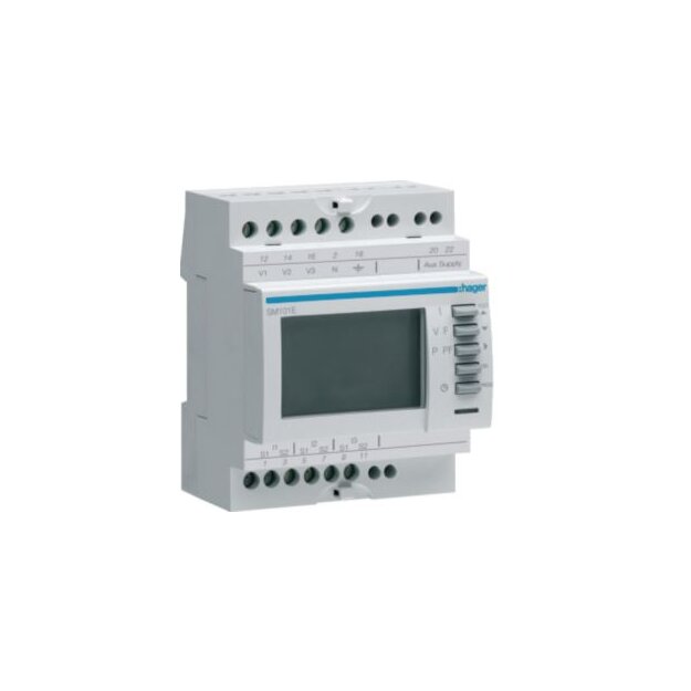 Hager SM101E Multimessgerät 3-phasig über Wandler