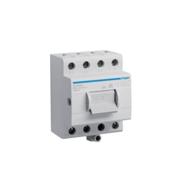 Hager SH463B Kompaktschalter 63A 4S 400V AC ZK 3,5PLE