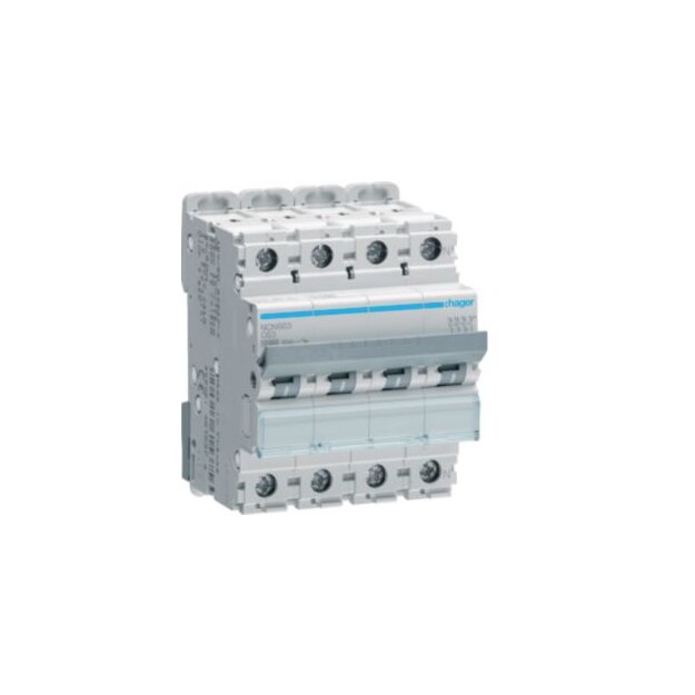 Hager NCN663 LS-Schalter 3-polig +N 10kA C-63A 4M