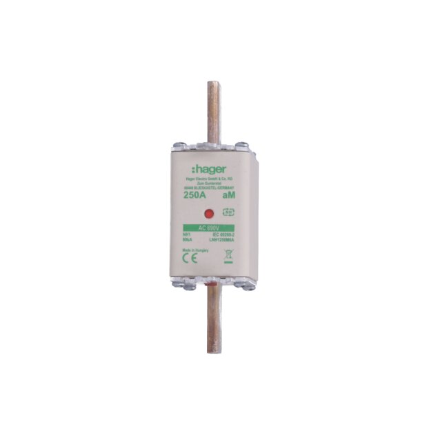 Hager LNH1250M6A NH-Sicherung NH1 aM 690V 250A K-Melder