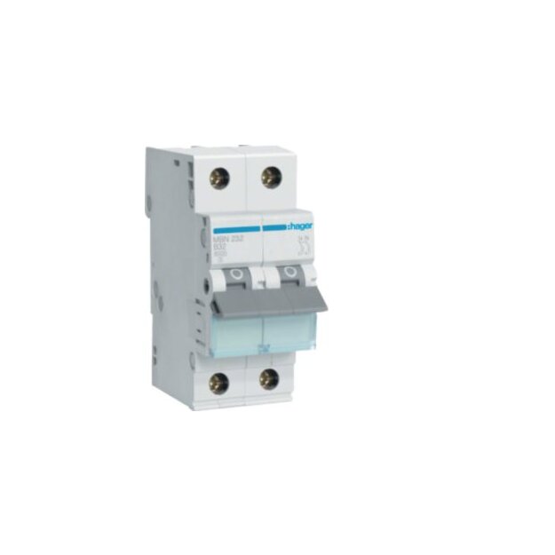 Hager MBN232 LS-Schalter 2-polig 6kA B-32A 2M