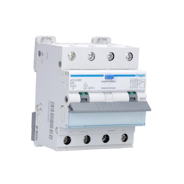 Hager ADX416D FI-LS 4-polig 10kA B-16A 30mA A