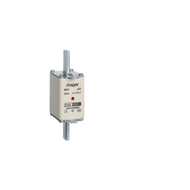 Hager LNH1224M6A NH-Sicherung NH1 aM 690V 224A K-Melder