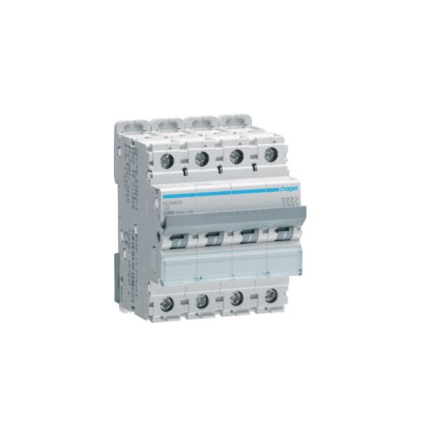 Hager NCN406 LS-Schalter 4-polig 10kA C-6A 4M