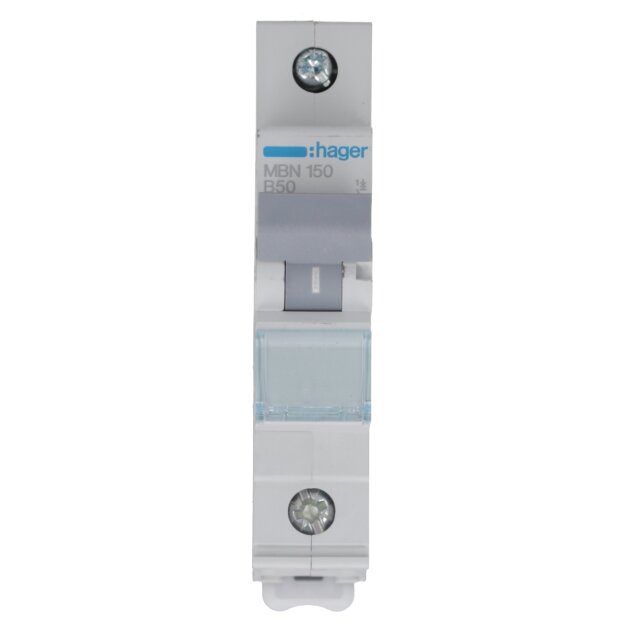 Hager MBN150 LS-Schalter 1-polig 6kA B-50A 1M