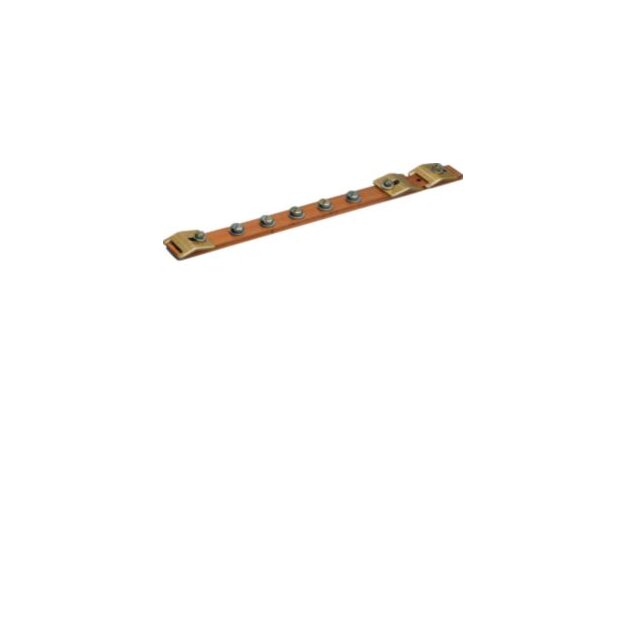 Hager UZ010 Erdungsschiene univers Cu 20x5 1-feldig