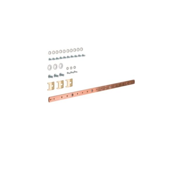 Hager UZ020 Erdungsschiene univers Cu 20x5 2-feldig