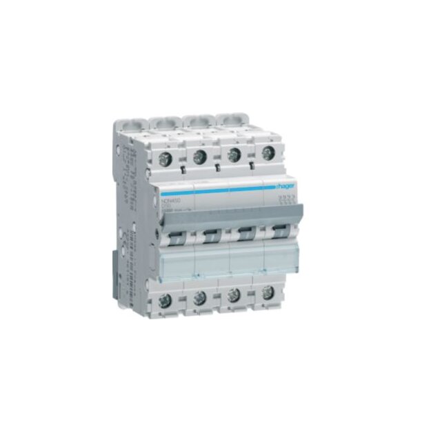 Hager NDN450 LS-Schalter 4-polig 10kA D-50A 4M