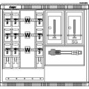 Hager ZAW102BF9 Wandlermessschrank bis 250A TN-C Netz