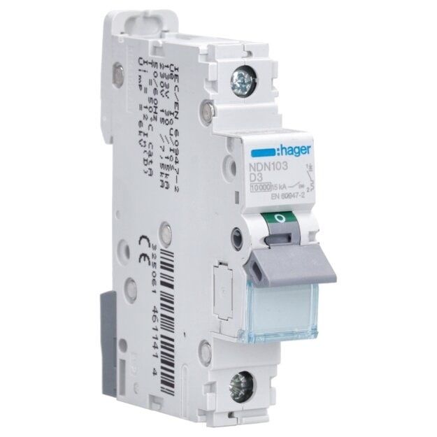 Hager NDN103 LS-Schalter 1-polig 10kA D-3A 1M