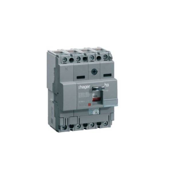 Hager HHA161H Leistungsschalter x160 4-polig 25kA 160A