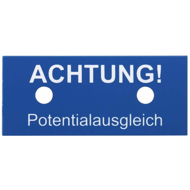 Dehn 480599 Hinweisschild ACHTUNG! Potentialausgleich HWS 70X30 APA DE EN K