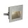 SLV 111292 LED-Deckeneinbaustrahler FRAME CURVE eckig grau warmweisse