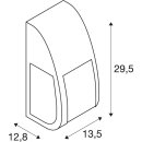 SLV 227176 Wandleuchte KERAS ELT anthrazit E27 25W IP54