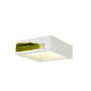 SLV 148002 Deckenleuchte GL 104 E27 eckig weiss Gips 2x 25W