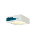 SLV 148002 Deckenleuchte GL 104 E27 eckig weiss Gips 2x 25W