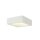 SLV 148002 Deckenleuchte GL 104 E27 eckig weiss Gips 2x 25W