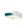 SLV 148002 Deckenleuchte GL 104 E27 eckig weiss Gips 2x 25W