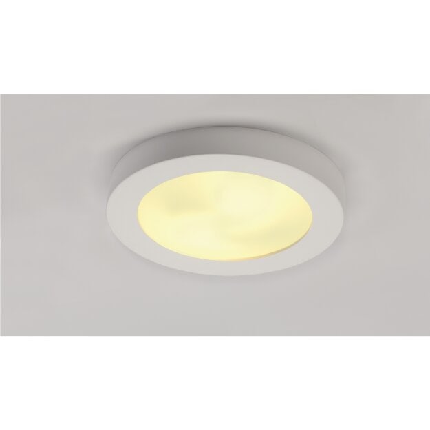 SLV 148001 Deckenleuchte GL 105 E27 rund weiss Gips 2x 25W