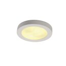 SLV 148001 Deckenleuchte GL 105 E27 rund weiss Gips 2x 25W