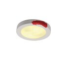 SLV 148001 Deckenleuchte GL 105 E27 rund weiss Gips 2x 25W