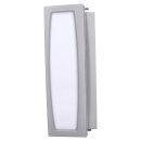 SLV 230044 Wandleuchte MERIDIAN BOX silbergrau IP54 E27 25W