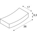 SLV 148012 Wandleuchte GL 102 CURVE weiss Gips R7s 78mm 100W