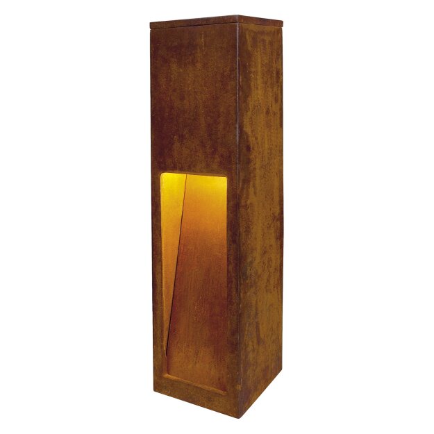 SLV 229410 Pollerleuchte RUSTY SLOT 50 eisen rost E27 11W IP44