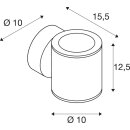 SLV 230365 Wandleuchte SITRA WALL UP-DOWN ant 2xGX53 2x9W IP44