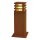 SLV 229420 Pollerleuchte RUSTY SQUARE 40 eisen rost E27 11W IP55